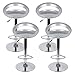 4xBarhocker,Barstühle,Bürohocker,Küchenhocker,Bistrohocker,Küchenstuhl,Stuhl,Lounge Bar Hocker,4er Set ABS Barstuhl,für Esszimmer, Küche, Theke, Bar, vintagebraun-(grau)