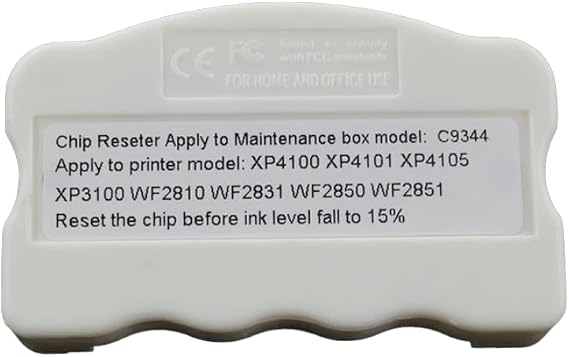 247.ink 9344 Maintenance Box Chip Resetter (non-oem) Compatible with Epson Expression Home XP-2100, XP-2150, XP-3100, XP-3150, XP-4100, XP-4150, WF-2810, WF-2820, WF-2830, WF-2840, WF-2845, WF-2850