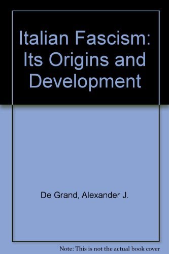 Preisvergleich Produktbild Italian Fascism: Its Origins and Development
