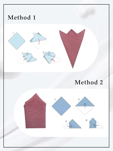 Image of Luckyvestir Pocket Squares for Men Solid Color Cotton Pocket Square Mens Handkerchief for Dinner Church Wedding
