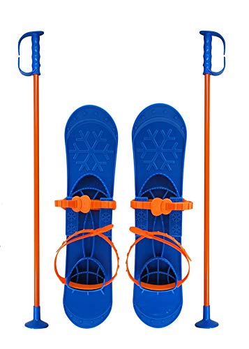 KLUZ-SKI42-1 Kids Grand Pied de Ski pour Enfant Bleu Clair Taille Unique