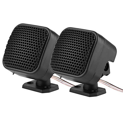 Bediffer 2 Pièces Voiture Petit Haut-Parleur Carré, 500W Fort Musique Tweeter pour Voiture