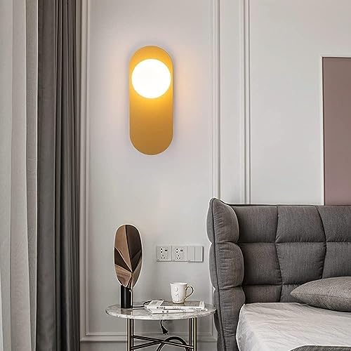 Aplique de pared industrial de vidrio moderno para iluminación interior 3