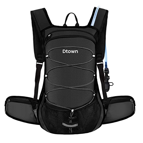 Hydration Backpack with 2L Water Bladder Leakproof Hydration Pack for Running Insulated Water Backpack for Hiking Lightweight Hydration Packs for Biking Cycling Camping Festival Raves