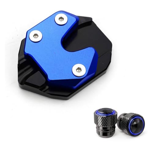 Béquille latérale moto Monkey 125 coussin extension bleu valve