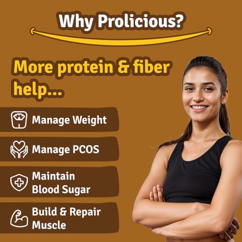 Image of Prolicious Gluten Free Flour|186g Protein & 93g Fibre Per pack | Vegan | Gluten Free |800 g- Pack of 2