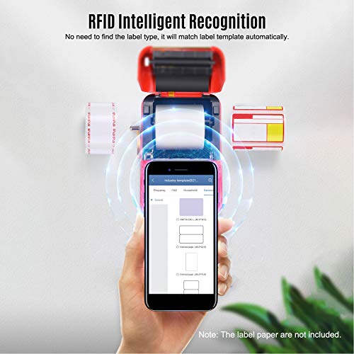 Label-Printer-Portable-Wireless-Bluetooth-Hermal-Label-Maker-Sticker-Printer-RFID-Recognition-Great-Barcodes-Price-Printing-B21Red
