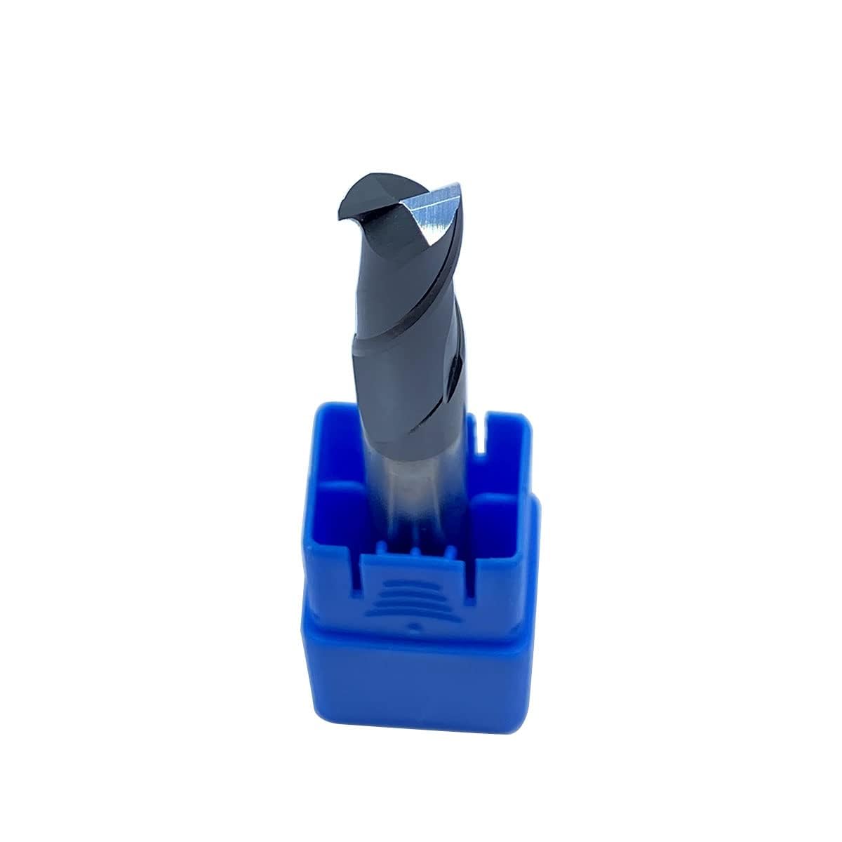 Lot de 5 HRC45 Diamètre de la pointe 10 mm Fraise à queue 2 tranchants CNC (HRC45D10x10x75-2F)