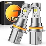 forenner 9004 HB5 LED Bulb high/low beam, Super Brightness 6500K Cool White, 1:1 Mini Size HB1 Fog Light Bulbs, IP68 Waterproof, Plug and Play, Pack of 2