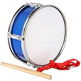 Rwigeboo Marching Snare Drum 13 Inch Metal Snare Drum with Stick & Shoulder Strap Percussion Instruments for Kids School
