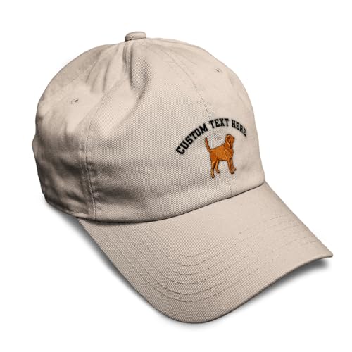 Custom Soft Baseball Hat Embroidered Bloodhound Sleuth Dogs Saint Hubert Hound Men & Ladies Cap Cotton Stone Personalized Text Here