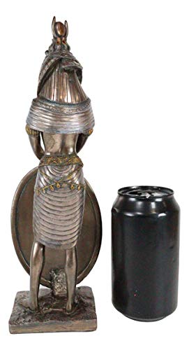 Ebros Egyptian Themed Isis Holding Shield Goddess Of Magic And Nature Bronze Hand Painted Resin Statue Gods Of Egypt Historical Ancient Civilization Decor Sculpture Figurine #TOP5