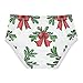 Red Bows Pattern All Seasons Girls' Panties Briefs Underwear for Toddlers in Sizes 2T,3T, 4T, 5T, 6Y and 8Y