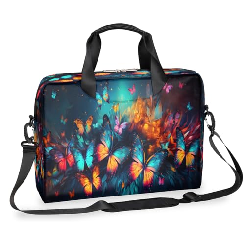 Maletín para laptop 15.6-16 pulg mariposas multicolor miniatura 1