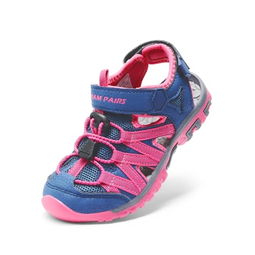 Image of DREAM PAIRS Boys Girls Closed-Toe Outdoor Summer Water Sport Sandals for Toddler /Little /Big Kid