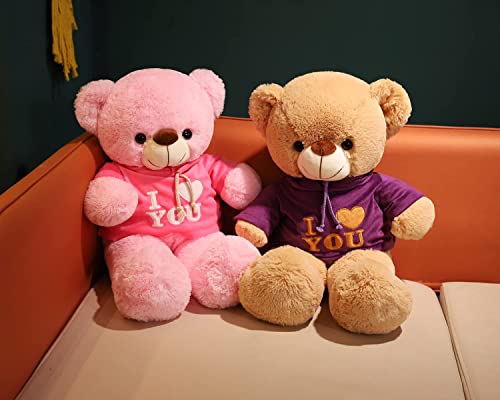 Image of AVSHUB Cute Teddy Bear Stuffed Animals Plush Toy Gifts for Boy or Girlfriend, Gift, Birthday Gift (2 Feet) (Pink Color)