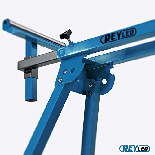 REYLEO Folding Miter Saw Stand, Maximum 330 Pounds Support, 21.6 pounds light stand with Quick Attach Tool Mounting Bars - Thumbnail 2