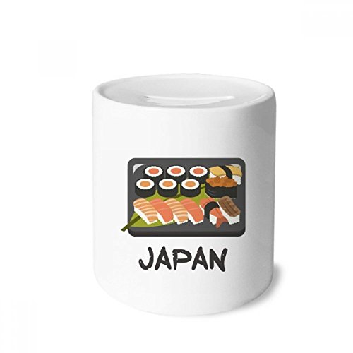 Tirelire sushi traditionnel japonais en céramique pour ranger la monnaie des adultes et enfants