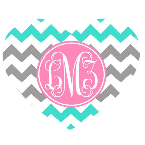 iFUOFF Mousepad Black and White Retro Pattern Background and Pink Monograms Customized Round Mouse Pad 200x3mm