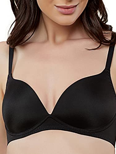 Image of Triumph T-Shirt Bra for Women Padded Non Wired Everyday Bra Invisible Wireless Seamless Lingerie Soft Moulded PU Cup Support Comfortable Smooth Microfiber T-Shirt Bra Pack of 1