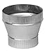 Imperial Manufacturing Increaser 6 " Dia. To 8 " Dia. Galvanized 24 Ga Crimp On Large End Steel