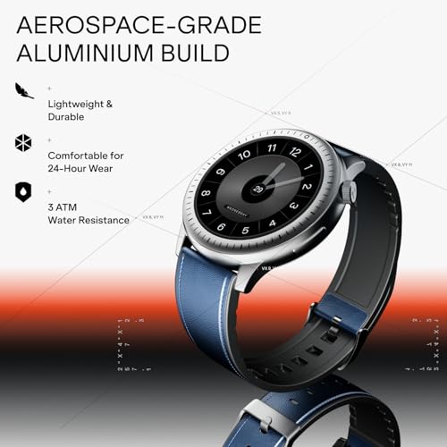 Image of Boat Valour Watch 1 R, AI Smart Habit Builder, 1.43 inch 3D Immersive AMOLED Display, 1000 nits, Light-Weight Aluminium Build 3 ATM, 10 Days Battery Life, Smart Watches for Man (Imperial Leather)