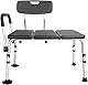 PEPE Mobility - Badewannensitz Senioren Gepolsterten Armlehnen, Duschsitz, Duschbank, Badewannenbrett, Badebrett, Wannensitz, Schwarz