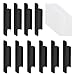 JAOMON 10 Pezzi Maniglia Autoadesive Della Porta In Plastica Maniglia Del Cassetto Del Balcone Raccordo Antiurto In Abs Maniglia Minimalista Per Armadi Senza Perforazione Con Nastro Biadesivo Nero