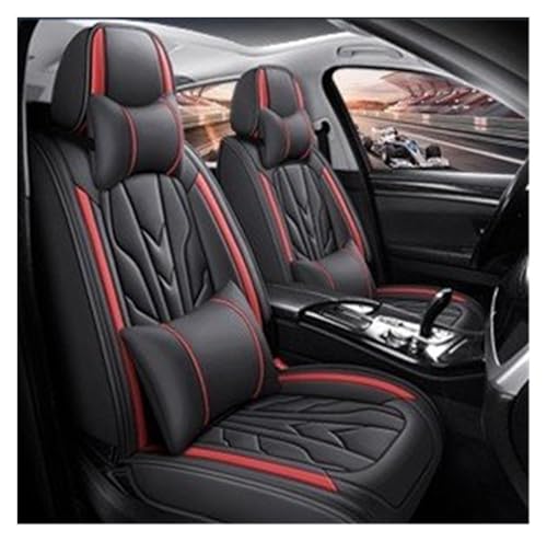 Housse de siège voiture haut de gamme rouge 5 places compatible SUV et berline Duster Kadjar
