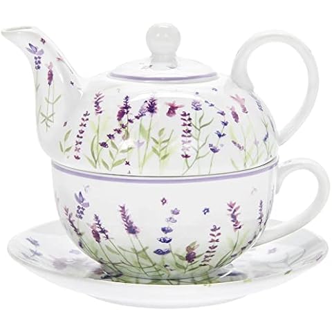Lesser & Pavey Lavender Tea-for-One Set Cover