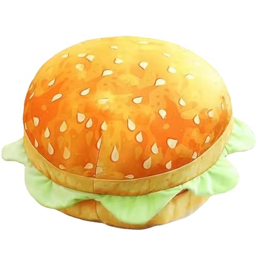 Coussin hamburger farci 40 cm oreiller cheeseburger 3D