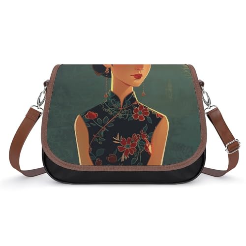 Sac à bandoulière en cuir femme ajustable finis les objets perdus