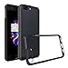 OnePlus 5 Case, Suensan Armor Clear PC Back TPU Shock Absorption Technology Raised Bezels Protective Cases Cover for One-Plus 5 accessories (Blcak clear)