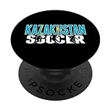 Kasachstan Fußball-Liebhaber-Trikot – Kasachstanische Fußballfans PopSockets mit austauschbarem PopGrip