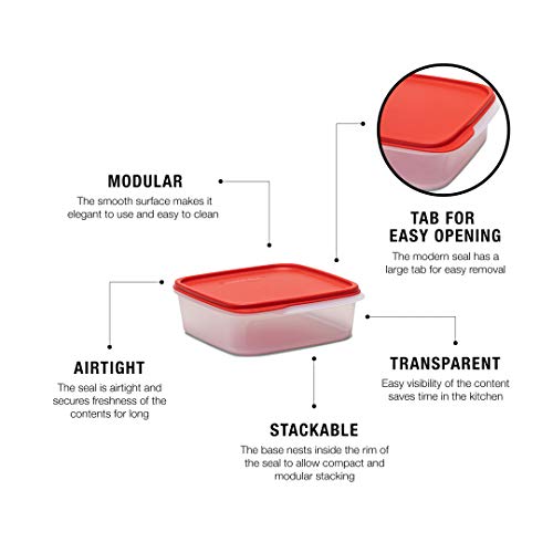 Image of Tupperware Dry Storage Smart Snack Pulses Lentils Storer 1.1L 1Pc(Polypropylene) - Multicolor