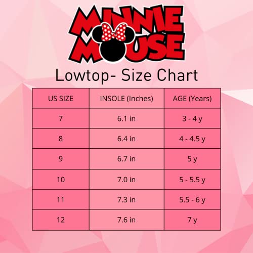 Disney Minnie Mouse Shoes For Girls - Kids Toddler Character Low Top Slip-On Casual Tennis Canvas Sneakers (Navy/Fuchsia) (Size 8 Toddler) #TOP5