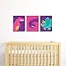 Big Dot of Happiness Roar Dinosaur Girl - Dino Mite T-Rex Nursery Wall Art and Kids Room Decorations - Gift Ideas - 7.5 x 10 inches - Set of 3 Prints