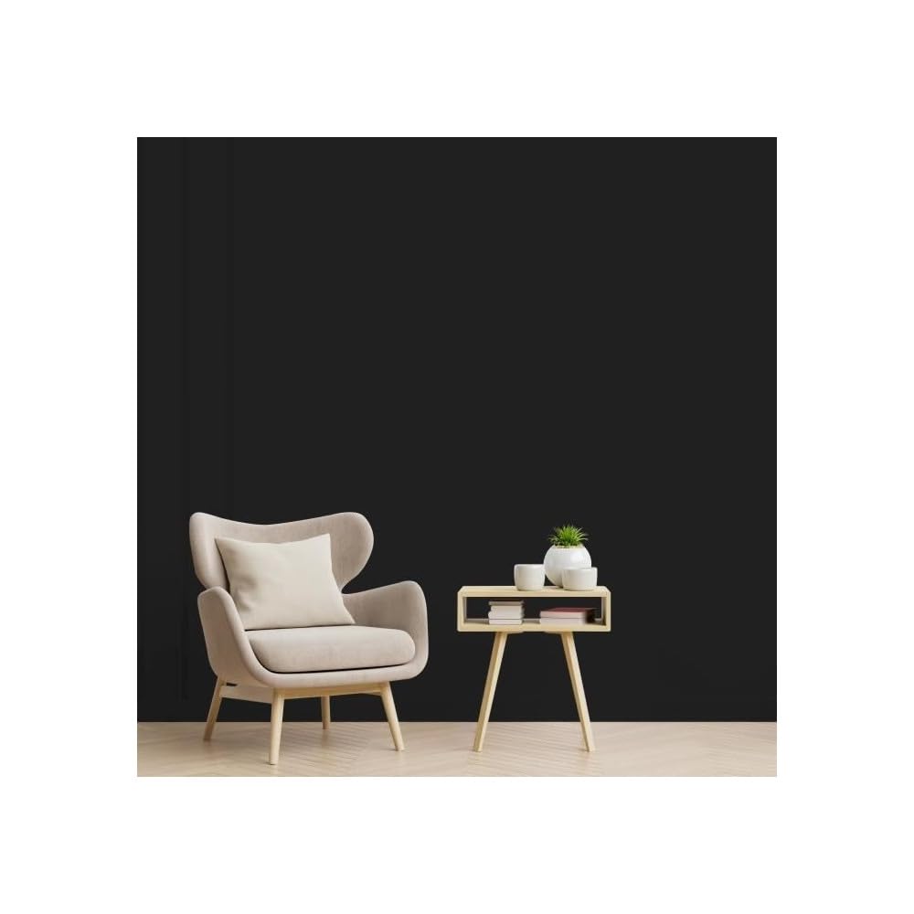 Peinture Couleur Intérieure Satin pour Cuisine Salle Salon Chambre - sur Murs Boiseries Radiateurs - 2,5L - Noir Houvert - Ripo