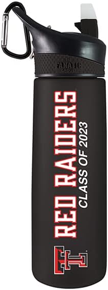 The Fanatic Group Texas Tech University Class of 2023 24 oz Frosted Sport Bottle - Black