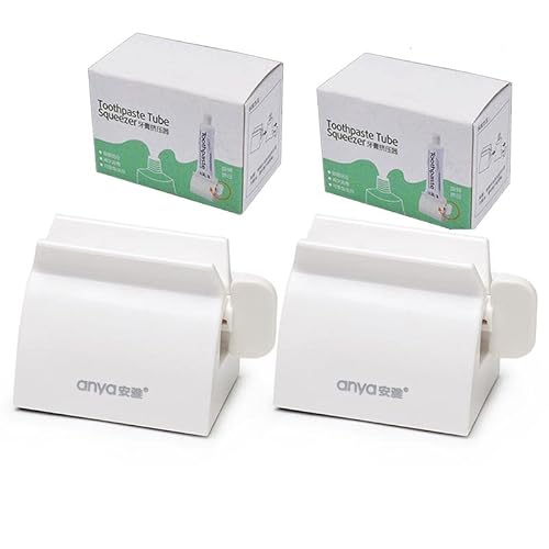2 Packs Second Generation Xl Rolling Toothpaste Squeezer Toothpaste Roller Squeezer Toothpaste Roll Up Tool For Bathroom Accessories #TOP29