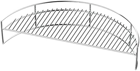 Kettle Charcoal Grill Warming Rack, Stainless Steel Upper Deck Grilling/Smoking Rack for 22-Inch Kettle Charcoal Grills as Weber, Char-Broil etc