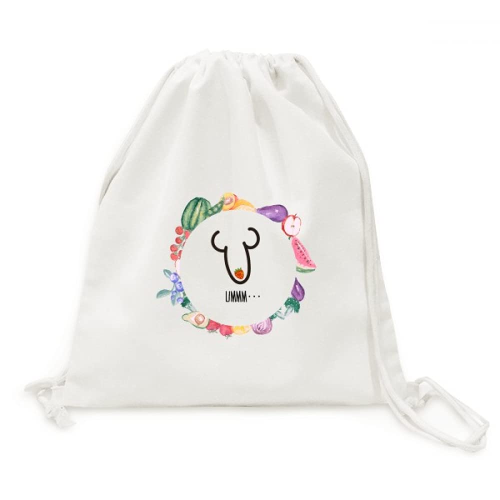 Sac en tissu pliable compact à sangle solide avec dessin drôle
