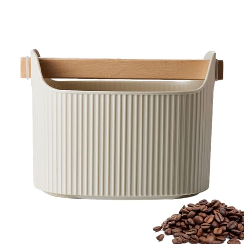 Boîte À Frapper pour Rondelle de Café, 1300 Ml Bac Marc de Café Coffee Knock Box Baristas, Boite a Marc de Cafe, Récipient À Marc D'espresso, Seau Amovible de Poubelle À expressos(café Au Lait)