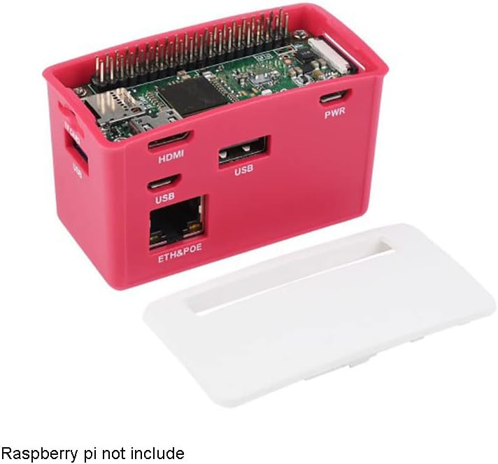 PoE Ethernet/USB HUB Box Compatible with Raspberry Pi Zero Series, with PoE/ETH/USB HUB HAT Inside, 802.3af-Compliant, Includes 3X USB 2.0 Ports