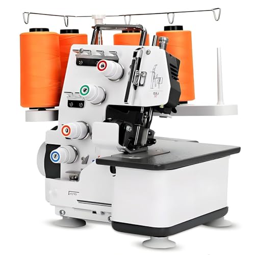 Serger Sewing Machine, Sewing Machine w/LED Light and Accessories Kit,Heavy-Duty Durable Metal Frame
