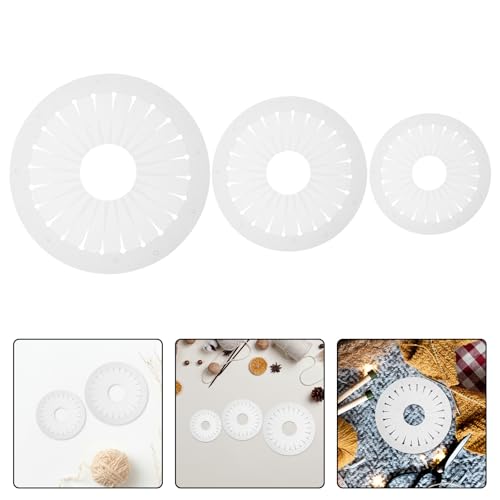 ARTIBETTER 3 Stück Rosetten Bastelset mit Kunststoff Schablone Bandformer und Raster Ausrichtbrett für Gleichmäßige Schleifenbroschen Selbstgemacht Werkzeug für Stoffblumen und