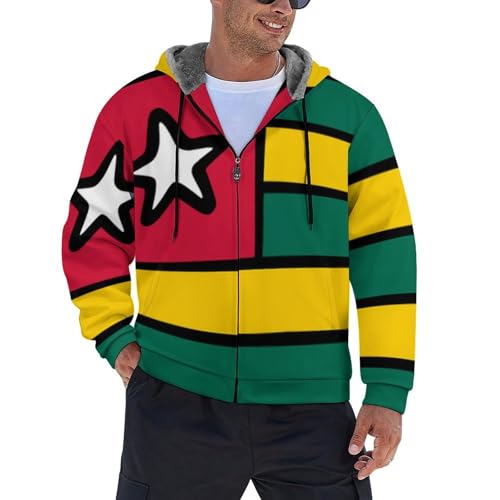 Veste polaire homme zippée chaude automne hiver chemise sweat à capuche