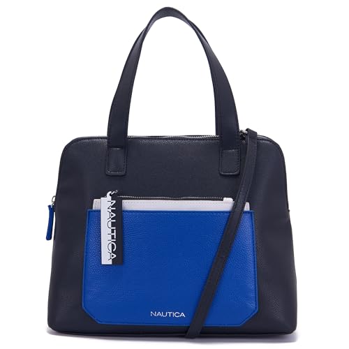 Image of Nautica Brand Printed Satchel Handbag For Women | Spacious Compartment with Zipper | Handbag For Women | Stylish Branded Stachel Bag For Women | Detachable & Adjustable Strap | Idle Size