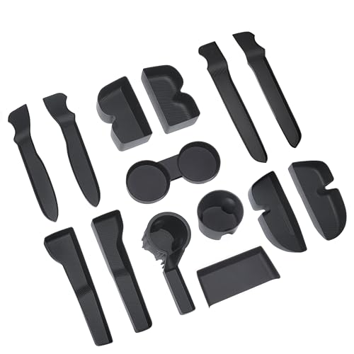 BGUCAR Interior Silicone Liner Insert Custom Fit for Toyota 4Runner 2010-2024 Silicone Organizer Tray for Toyota 4Runner Gen 5th only - Fully Covered - for 4Runner Accessories