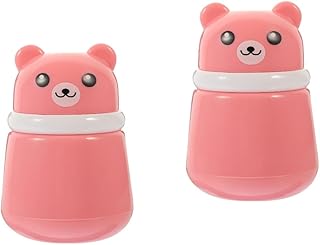 NOLITOY 2 Peças Caixa De Sopro De Pó Frasco De Pó Solto Recipiente De Pó De Talco Estojo De Pó Corporal Sopro De Pó De Viagem Dispensador De Pó De Talco Grau Alimentício Pp Perolado